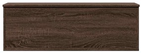 barna tölgy színű szerelt fa tárolóláda 102 x 35 x 35 cm