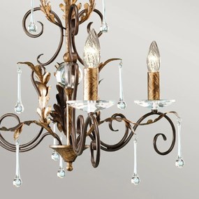Elstead Lighting AMARILLI AML3-BRONZE Csillár 3x60W/E14