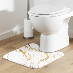 Fehér-aranyszínű fürdőszobai kilépő 45x45 cm Aquamarbre – douceur d'intérieur