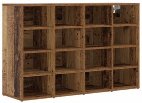 Cipősszekrény polcokkal Régi fa 103 x 30 x 67 cm Faanyag