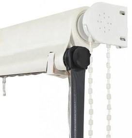 feltekerhető krémszínű napellenző LED-del 350 x 150 cm