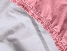 Vízhatlan lepedő gyermekágyhoz JERSEY 60x120 cm rózsaszín