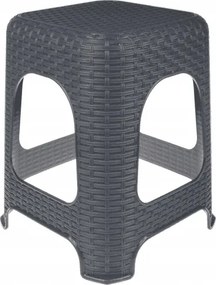 Zsámoly kerti konyhai szék műanyag 45x37 Szürke