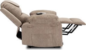 FENIX elektromos masszázsfotel felállás segítő funkcióval bézs