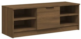 barna tölgyszínű szerelt fa TV-szekrény 102 x 35,5 x 36,5 cm