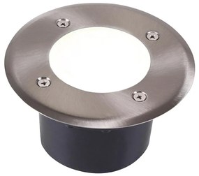 LED Taposólámpa MIVO LED/3W/230V átm. 12 cm IP67 matt króm