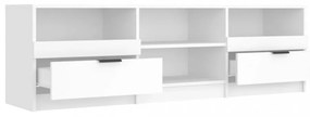 fehér szerelt fa TV-szekrény 150 x 33,5 x 45 cm