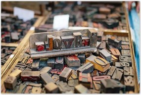 Poszterek 120x80 Love felirat