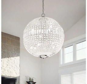 Ideal Lux - LED Kristály csillár láncon LUXOR 6xG9/3W/230V átm. 40 cm átlátszó