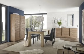 Jupiter 2 ajtós komód mercure tölgy 120 cm