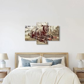 A mozdony történelmi képe (90x60 cm)