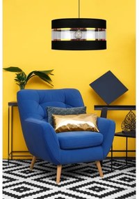 Csillár zsinóron LIND 1xE27/60W/230V fekete