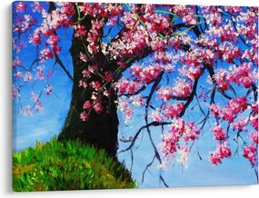Kép festett cseresznyevirágok (70x50 cm)