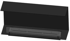 InFire - Beépíthető BIO kandalló 100x45 cm 3kW fekete