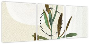 Kép - Akvarell ág N⁰2 (órával) (90x30 cm)