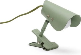Zöld fém asztali lámpa csiptetővel (magasság 16 cm) Jula – Kave Home