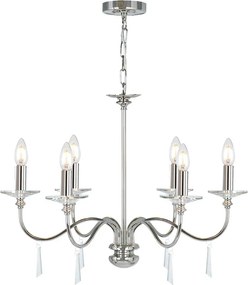 Elstead Lighting FINSBURY PARK FP6-POL-NICKEL Csillár 6x60W/E14