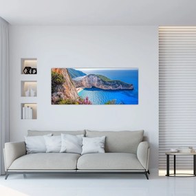 Kép - Navagio strand, Görögország (120x50 cm)