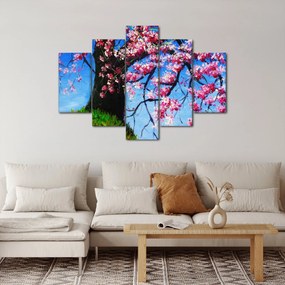 Kép festett cseresznyevirágok (150x105 cm)