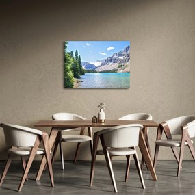 Egy alpesi tó képe (70x50 cm)