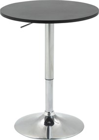 HOMCOM Magasságállítható Bárasztal Kerek Csúszásmentes Talppal Konyhai Étkezéshez Ø60x69-93 cm Fekete | Aosom