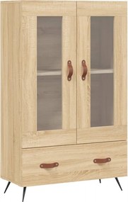 vidaXL sonoma tölgy színű szerelt fa magasszekrény 69,5 x 31 x 115 cm
