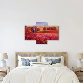 Egy vörös táj képe (90x60 cm)
