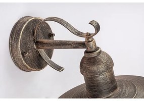 Brilagi - Kültéri fali lámpatest MOLDE 1xE27/60W/230V IP44 bronz/patina