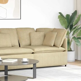 világoszöld szürke moduláris kanapé sarokmodul párnákkal 100 cm