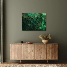 Kép - Zöld mikroszkópos kép (70x50 cm)