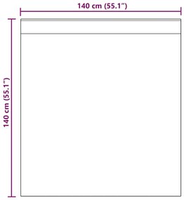 2 db barna fátyolfüggönyök fülecske tetejével 140x260 cm