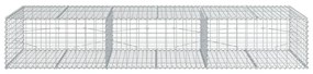 horganyzott vas gabion kosár fedéllel 300 x 100 x 50 cm