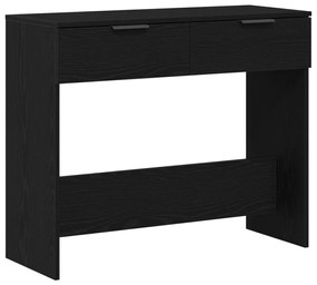 KonzolAsztal Fekete Tölgy 90x36x75 cm Mérnöki Fa