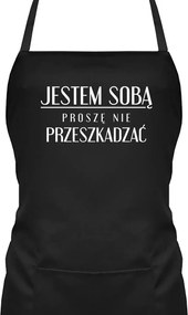 Ajándék kötény nyomott mintával Én magam vagyok, kérem ne zavarjon