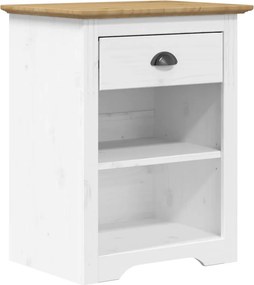 vidaXL BODO barna tömör fenyőfa éjjeliszekrény 53 x 38,5 x 67 cm