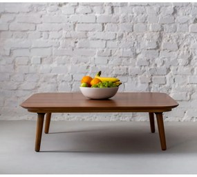 Contrast Tetra kőrisfa dohányzóasztal, 110 x 110cm - Ragaba