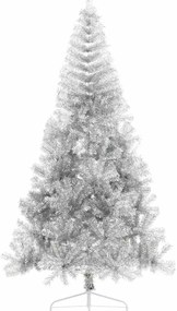 Műfenyő Elővilágított Karácsonyfa Ezüst 240 cm PET