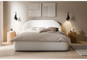 Franciaágy 140 cm Olivo P (ágyráccsal) (tárolóhellyel) (krém + fekete). Akció -15%. 1100426