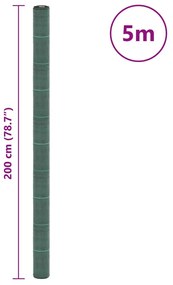 zöld PP talajtakaró membrán 2x5 m