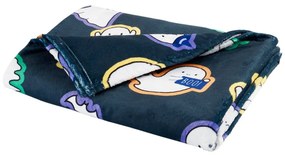 Fekete mikroplüss takaró Halloween mintával 130x170 cm Halloween Ghosts – Catherine Lansfield