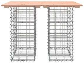 tömör duglászfenyő gabion kerti pad 100x70x72 cm
