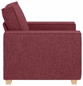 bordó színű szövet kanapéfotel 60 cm