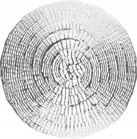 Asztali alátét 38-as átmérő Sheen ezüst kerek tányéralátét