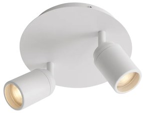 Modern fürdőszobai spotlámpa fehér 2-lámpás IP44 - Ducha