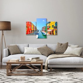 Kép - Burano sziget, Velence, Olaszország (90x60 cm)
