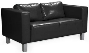 GIZELA kétszemélyes kanapé, fekete