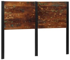 tömör újrahasznosított fa és vas fejtámla 140 cm