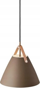 Nordlux Strap 27 függeszték 40W E27 bézs, fém és bőr, 27 cm