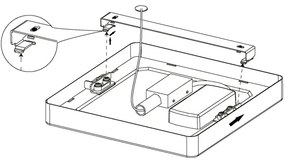 Eglo 99236 - LED mennyezeti lámpa FUEVA 5 LED/10,5W/230V