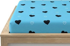 Mikroszálas lepedő CORAZON kék 180x200 cm